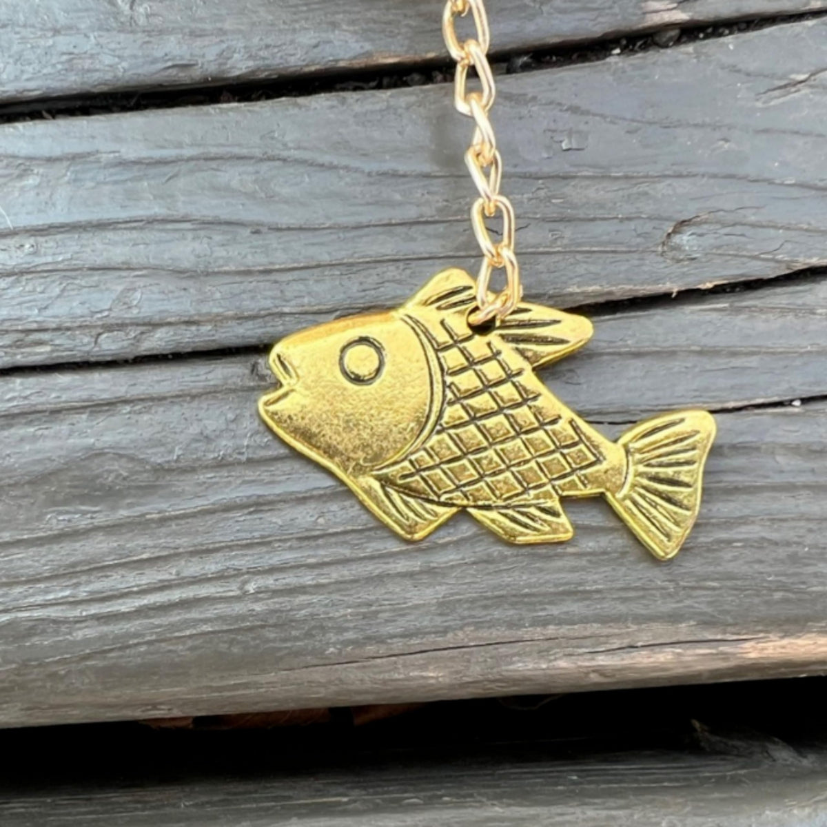 Korean Traditional Birchwood Fish Wind Chime with Strong Magnetic Hook (Small)