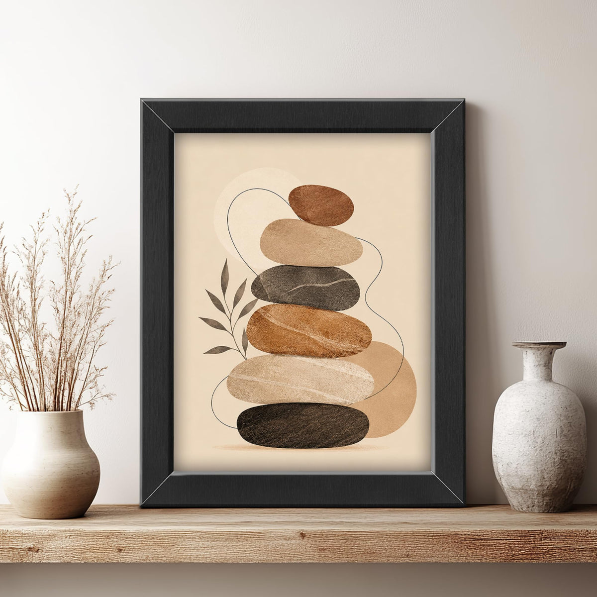 Funny Bathroom Decor Wall Art (Framed Bathroom Art 928 / 20"L x 16"W)