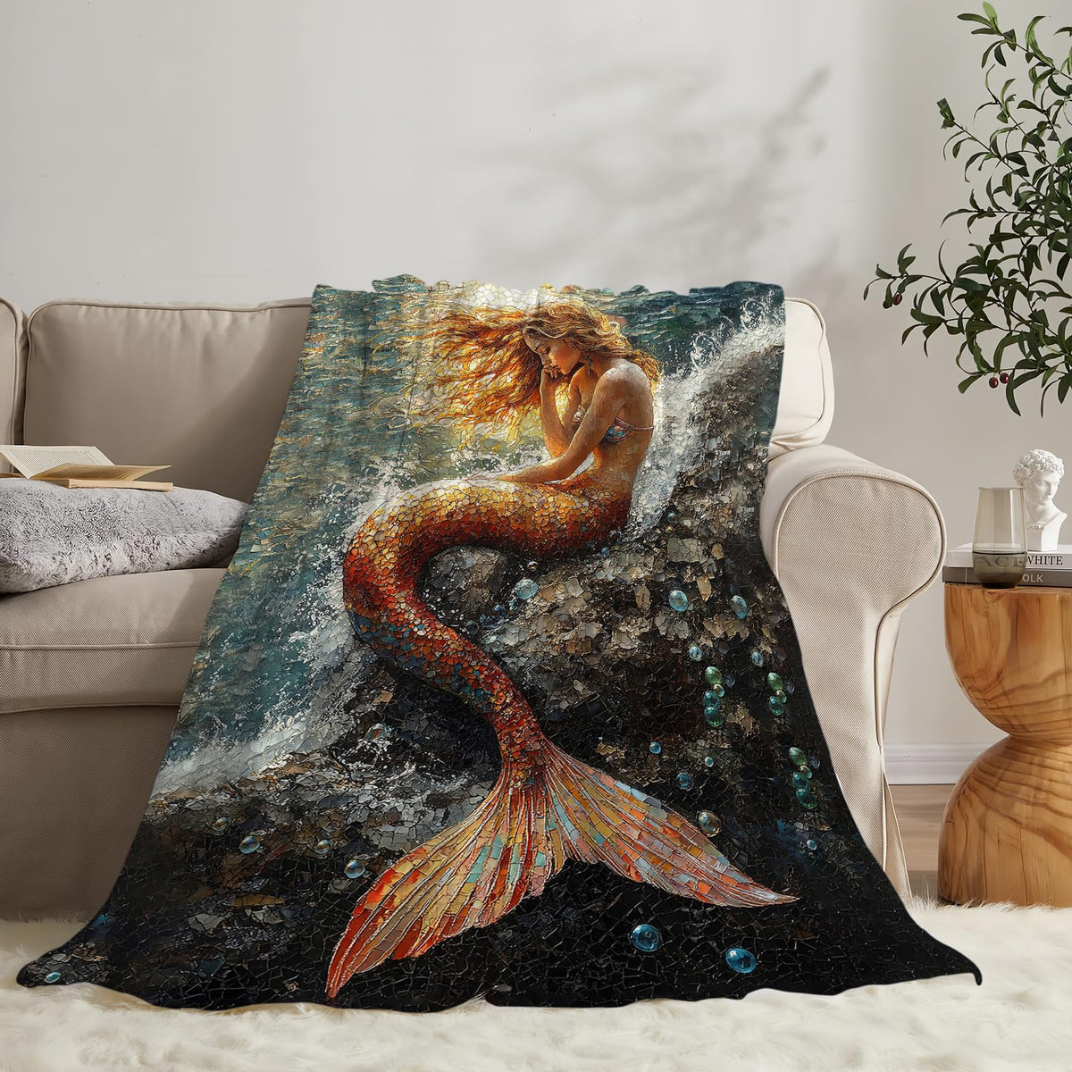 Mermaid Throw Blanket (60"x80" / Mermaid)