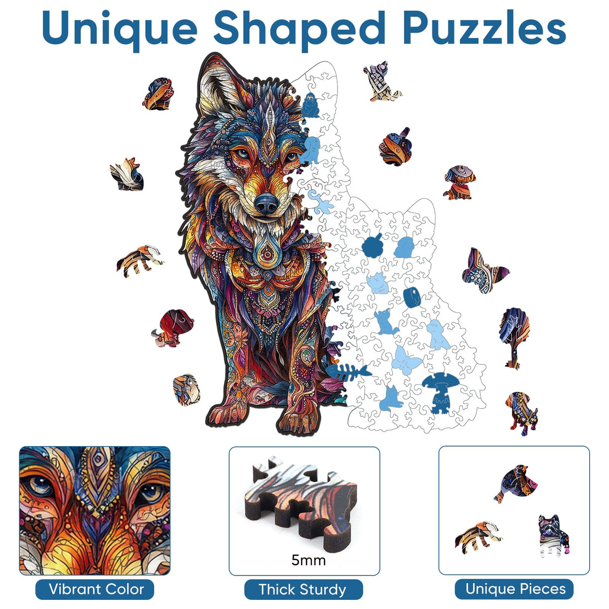 Jigsaw Puzzles (Wolf Family-3 / 200 pieces)