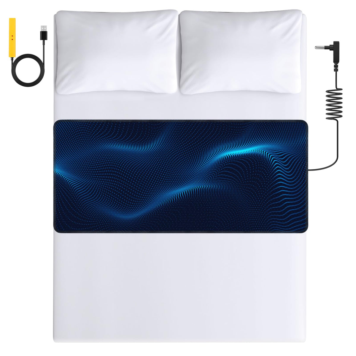 Grounding Mat for Bed (Black / King(76.5 * 27inch))