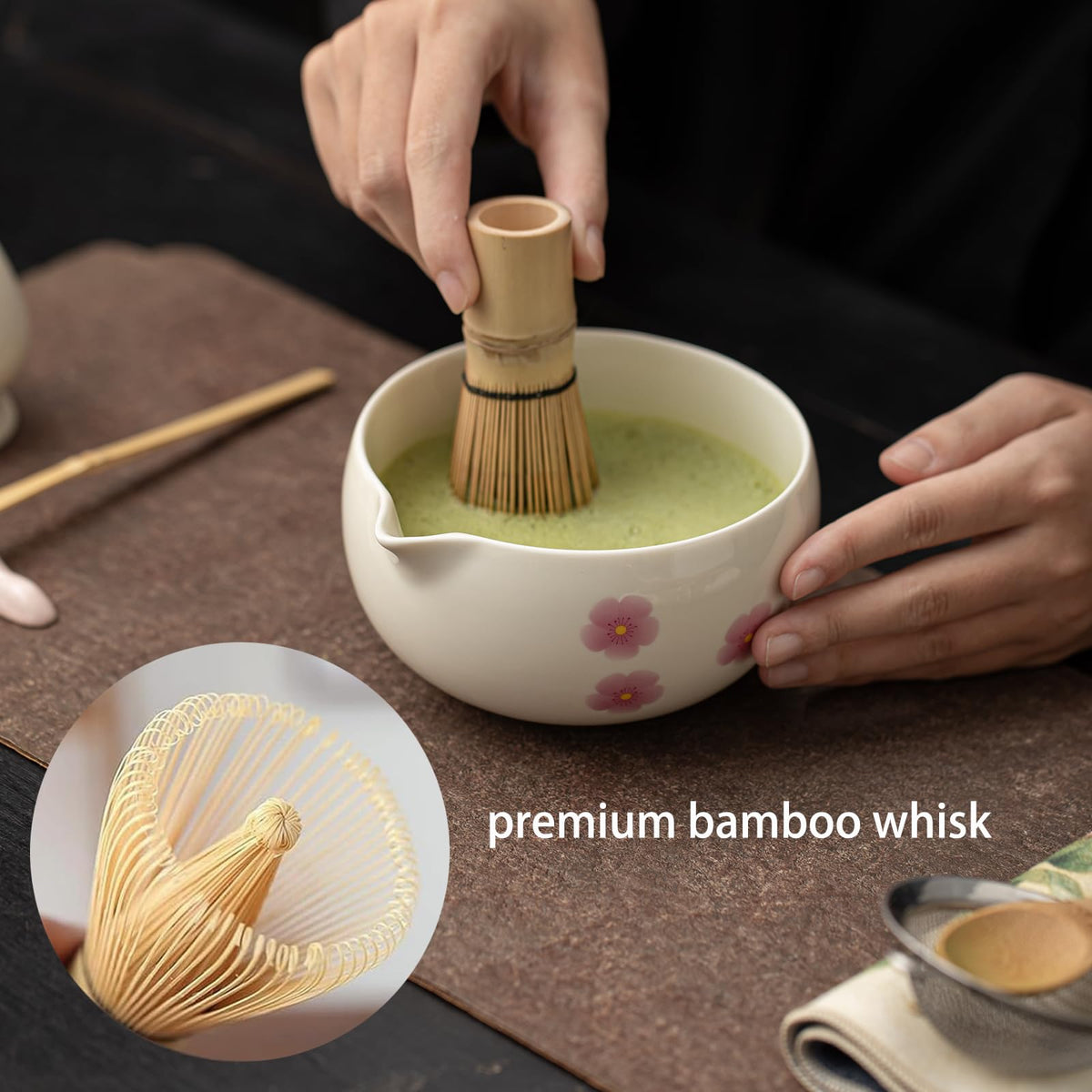 Matcha Whisk Set (Cream)