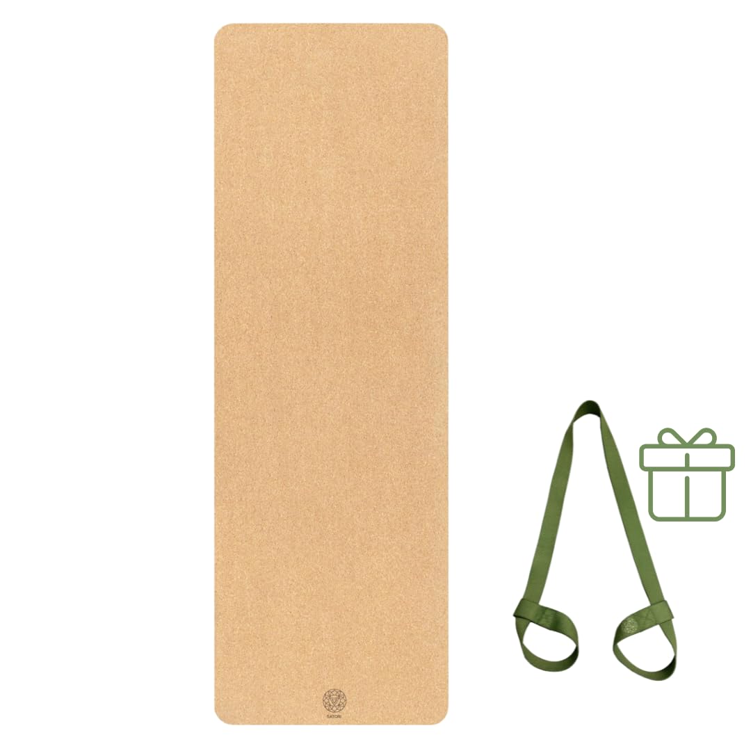 Cork Yoga Mat with Natural Rubber Base (Original / 72 x 26 x 4 mm)