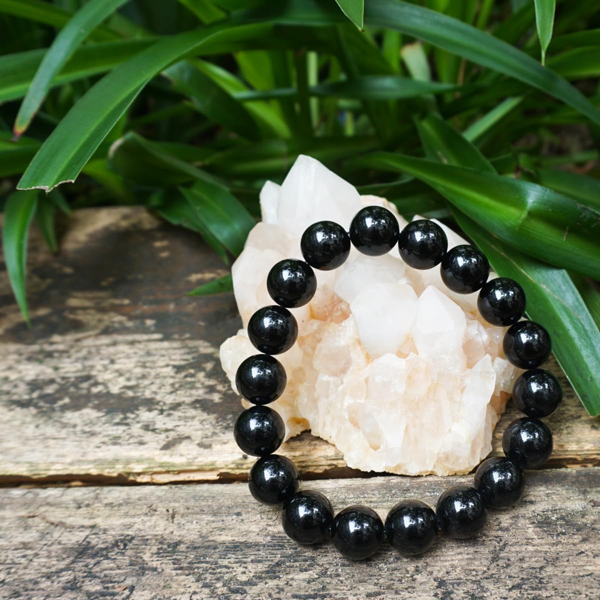 12mm Black Onyx Bracelet for Men Women (12mm Black Onyx Bracelet)
