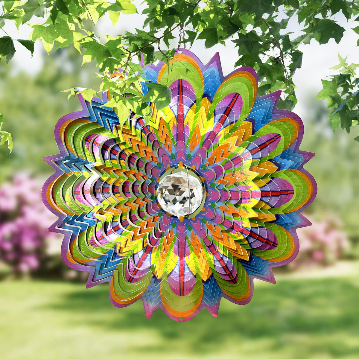 Mandala Wind Spinner w (12inch / Mgb05)