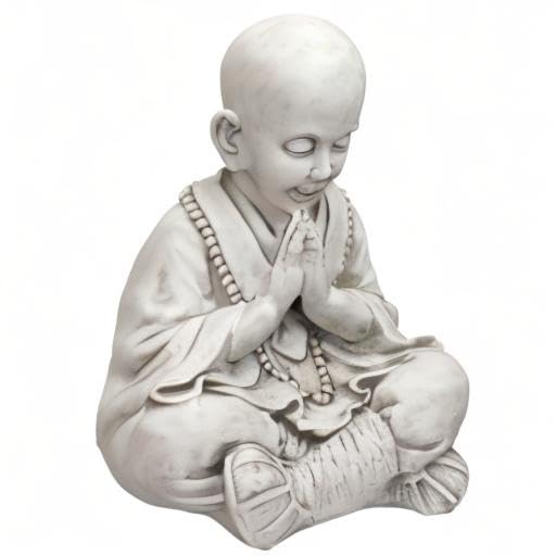 Praying Baby Boy Asian Garden Statue (Praying Baby Buddha Asian)