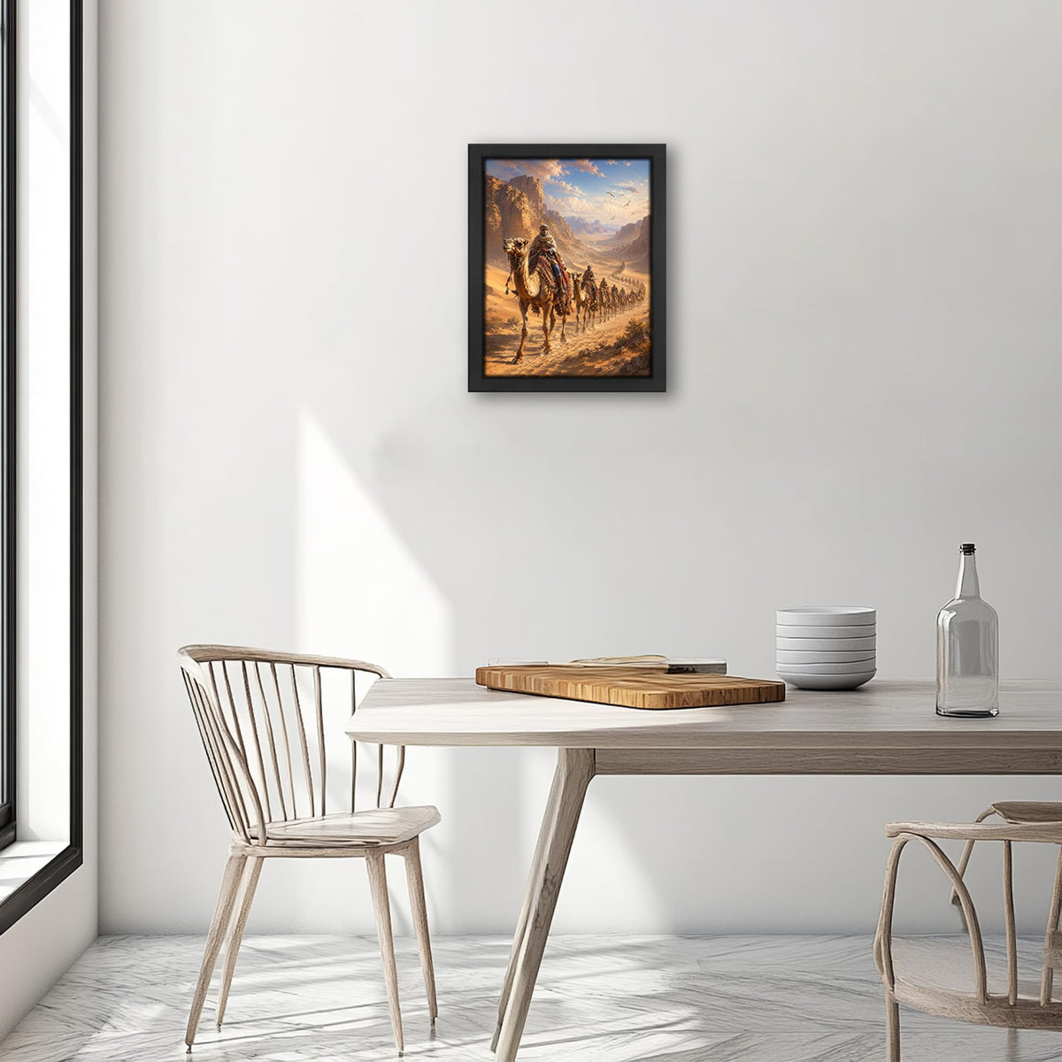 Desert Journey Landscape Decor Wall Art (Wall Art Framed 39 / 20"L x 16"W)
