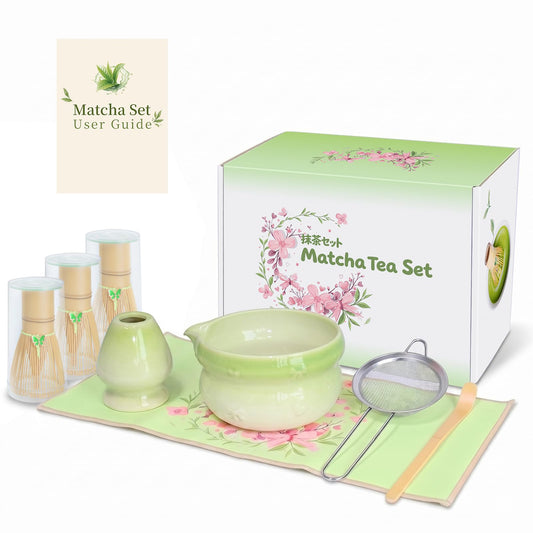 Matcha Whisk Set With Bowl (Green)