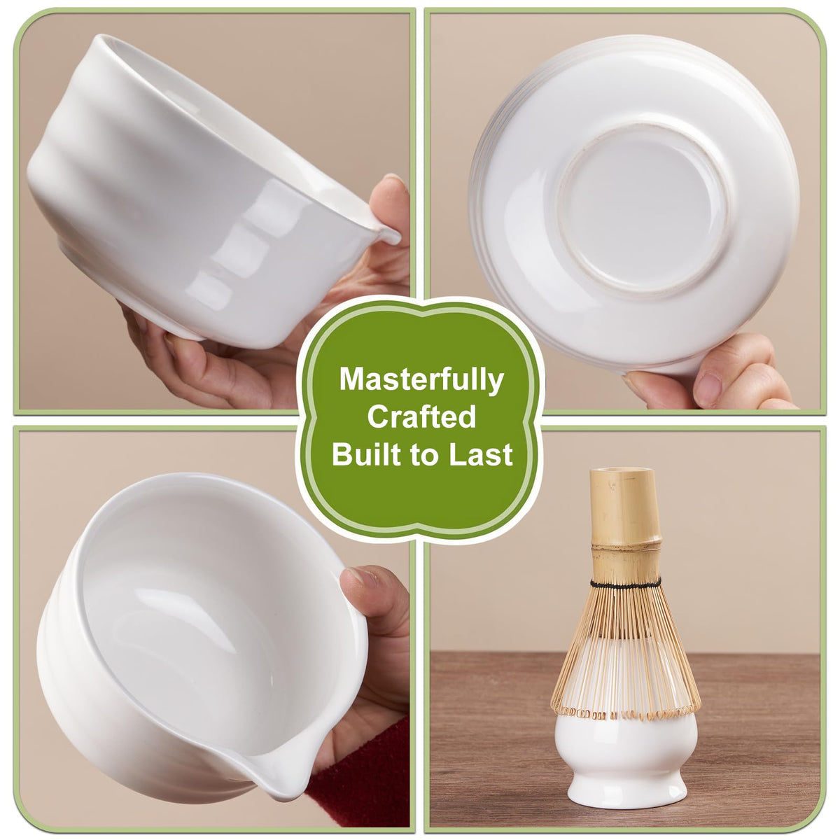 Matcha Whisk Set (White)