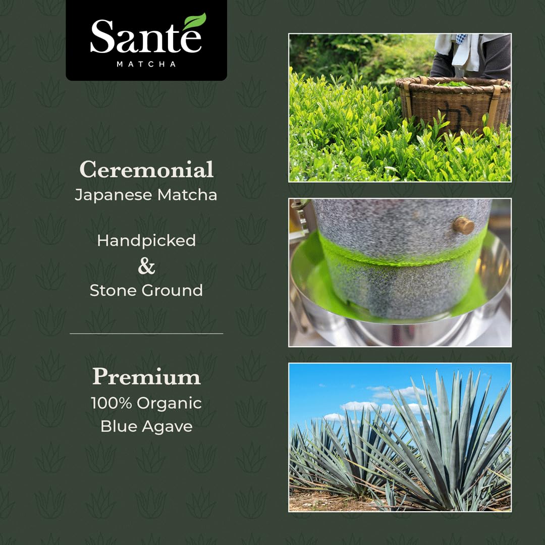 Agave Ceremonial Grade Japanese Matcha with Organic Agave