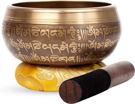 Large Tibetan Singing bowl Set (Dorje - 5 Inch)
