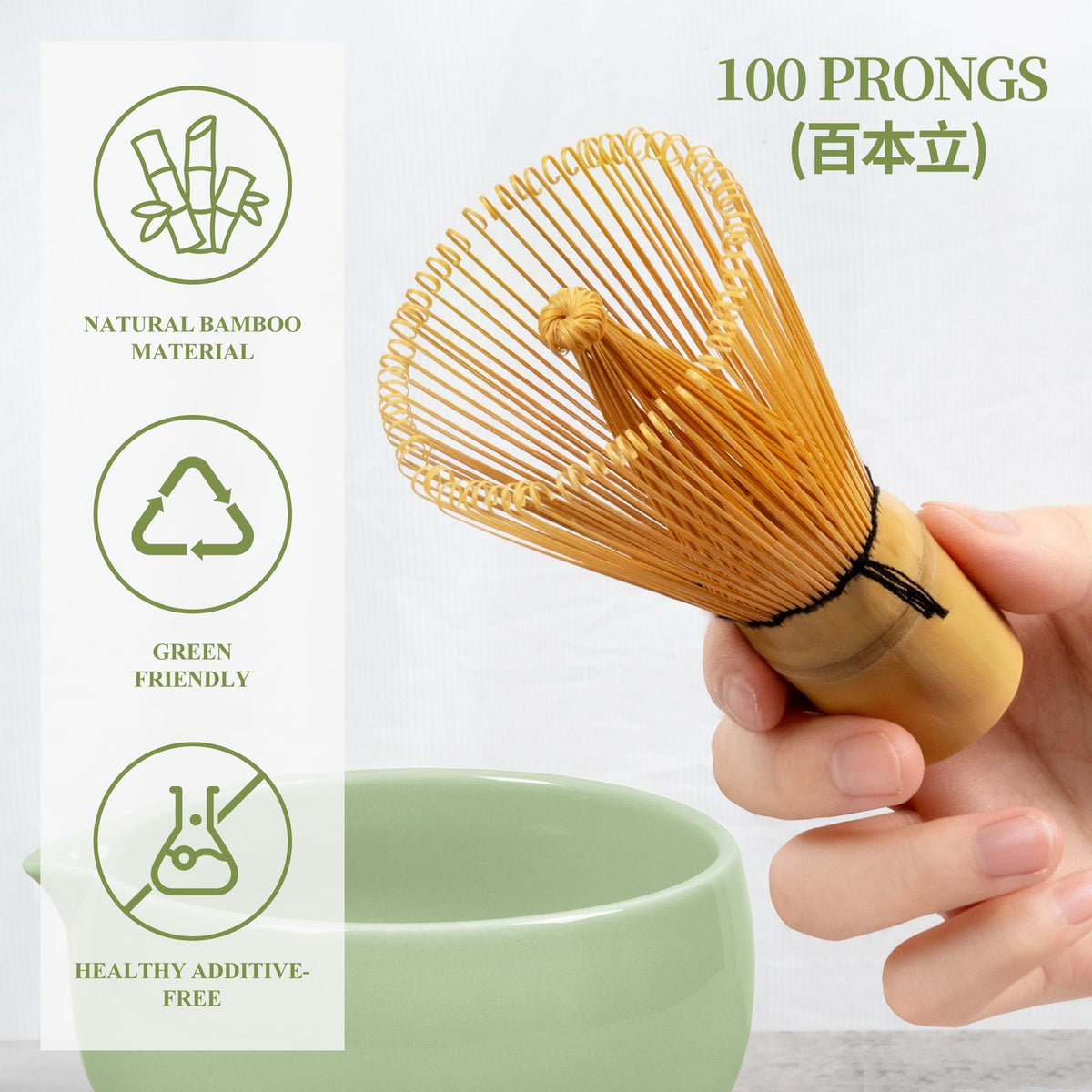 Matcha Whisk Set (Light Green)