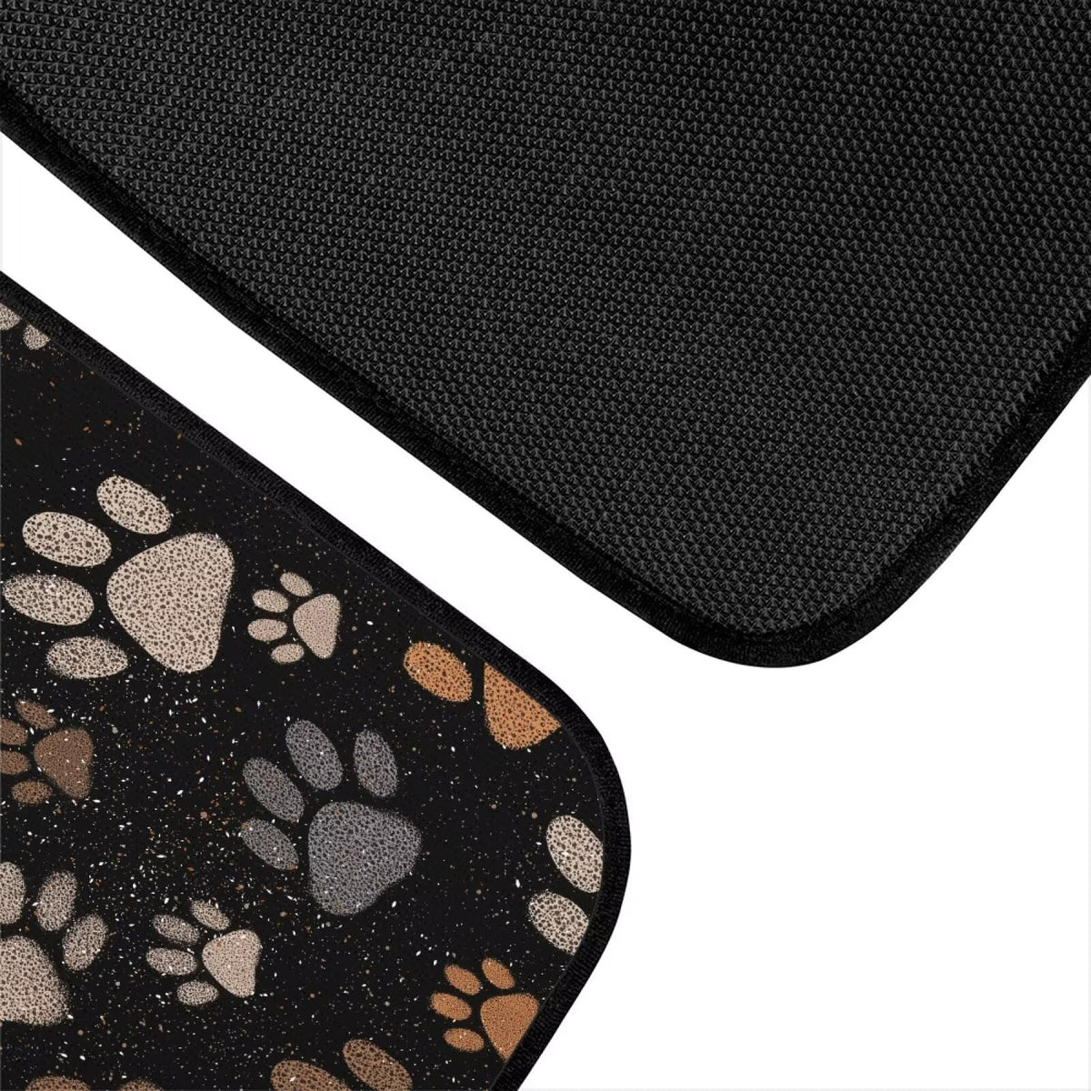 Brown Dog Paw Car Carpet Floor Mat Non Slip Rubber Car Carpet Mat Protector 4 Piece Automotive Floor Mats Front Universal Cars Foot Pads Brown Cars Accessories for SUV Vehicle Van (Brown Dog Paw)