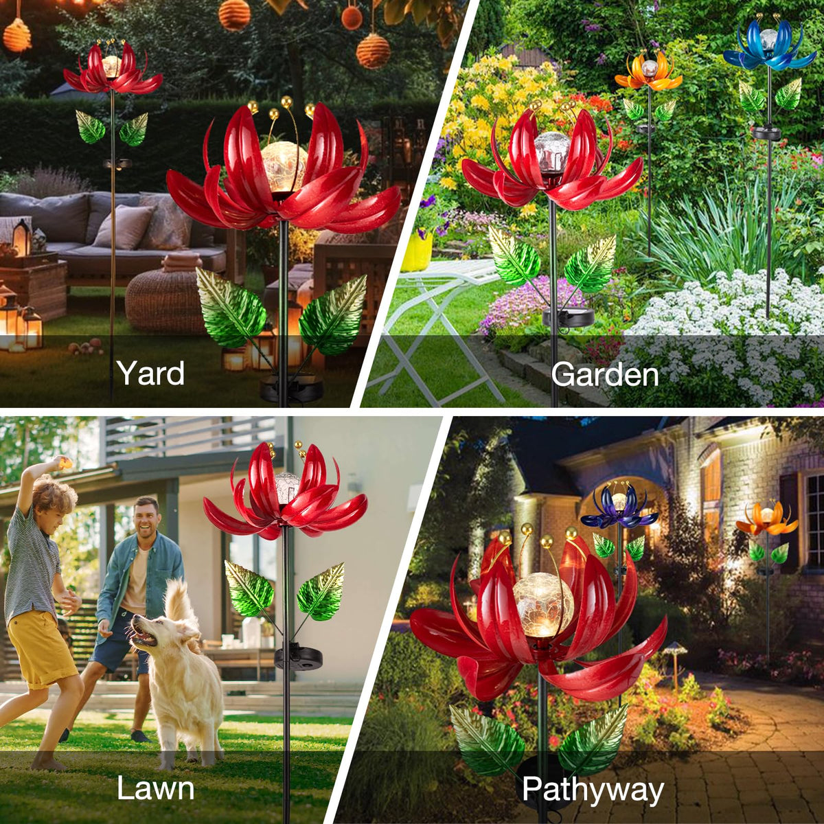 Solar Lights Outdoor Garden Decor (Charming Purple)