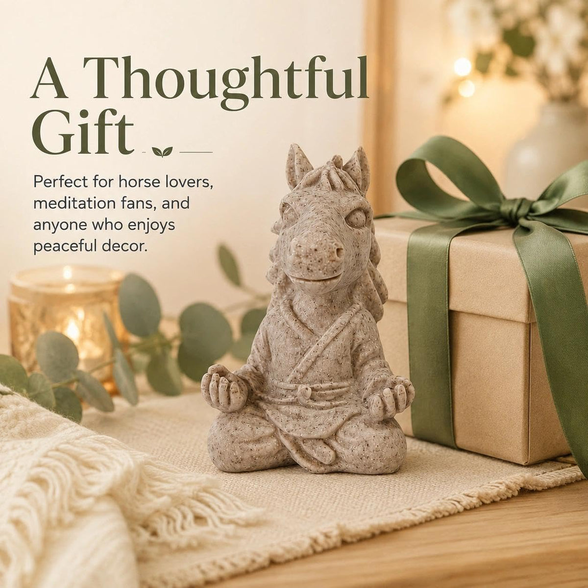 Meditating Horse Statue (Horse 2)