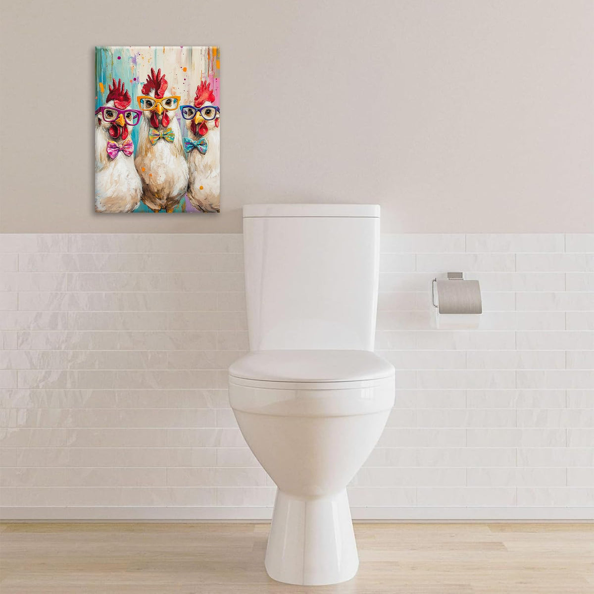 Rooster Wall Art (16"L x 12"W / Funny Rooster)