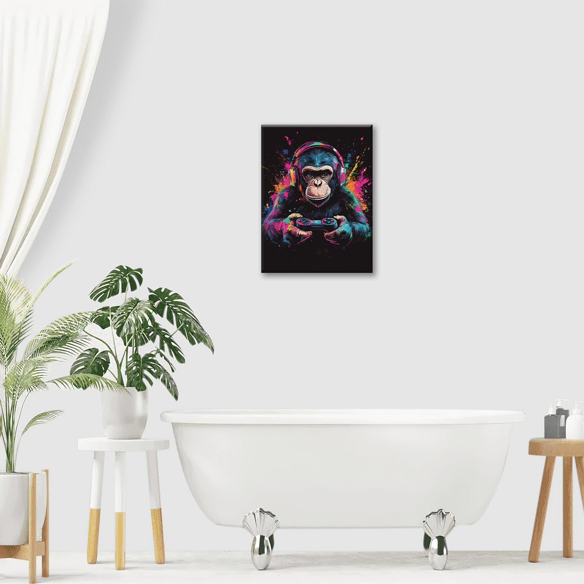 Gorilla Wall Art (20"L x 16"W / Video Game Gorilla)