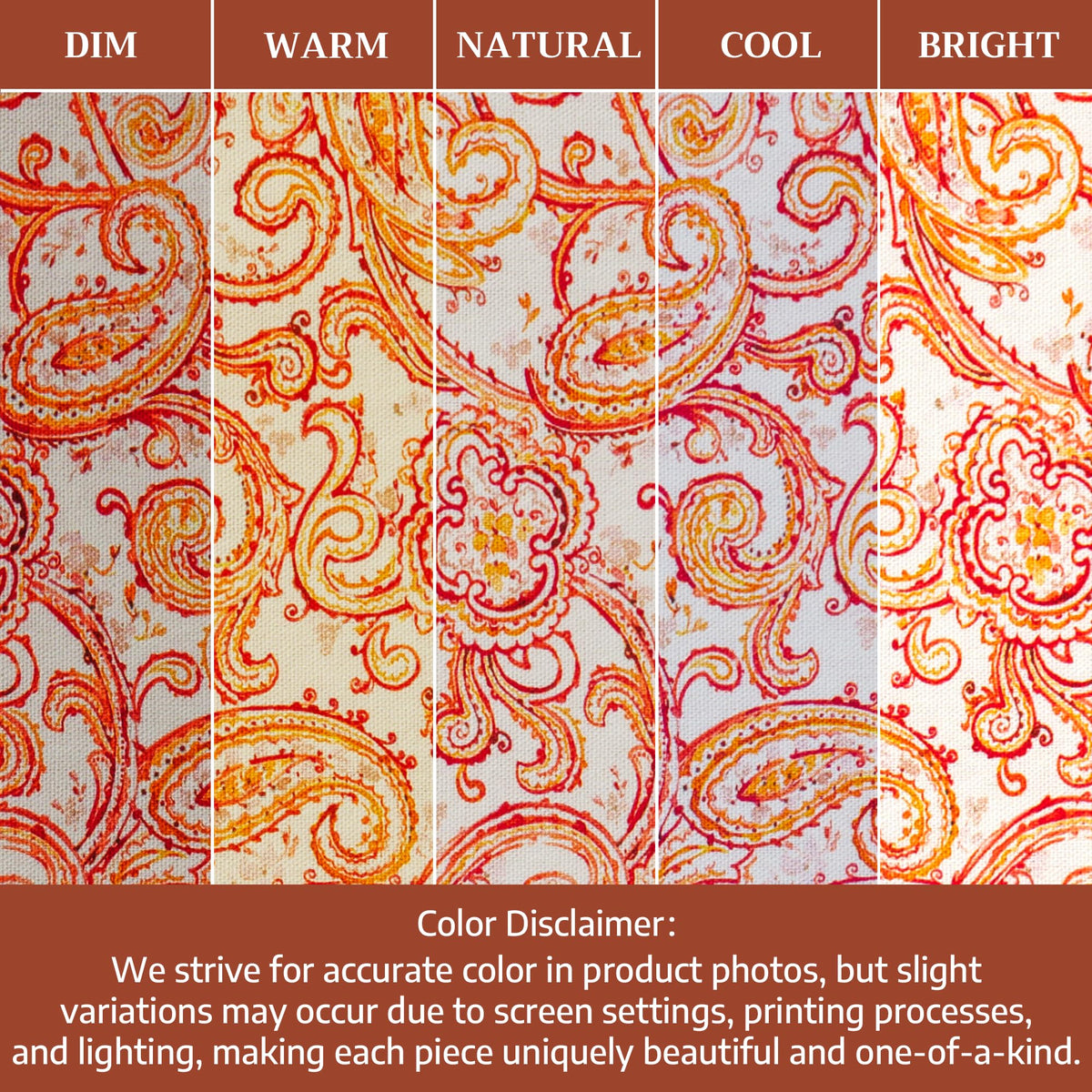 Placemats Set of 4 Reusable 100% Cotton (131 - Palatial Paisley / 13" X 19" (Pack of 4))