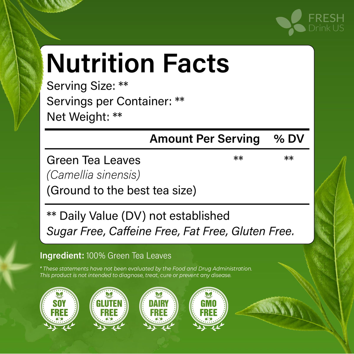 Premium Green Tea Bag (175 Tea Bags)