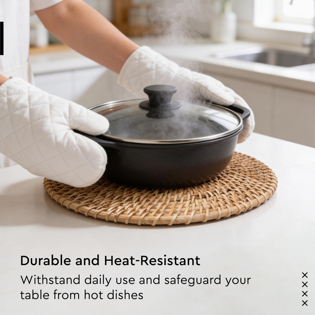 Rattan Placemats (Natural / 12" (Set of 2))