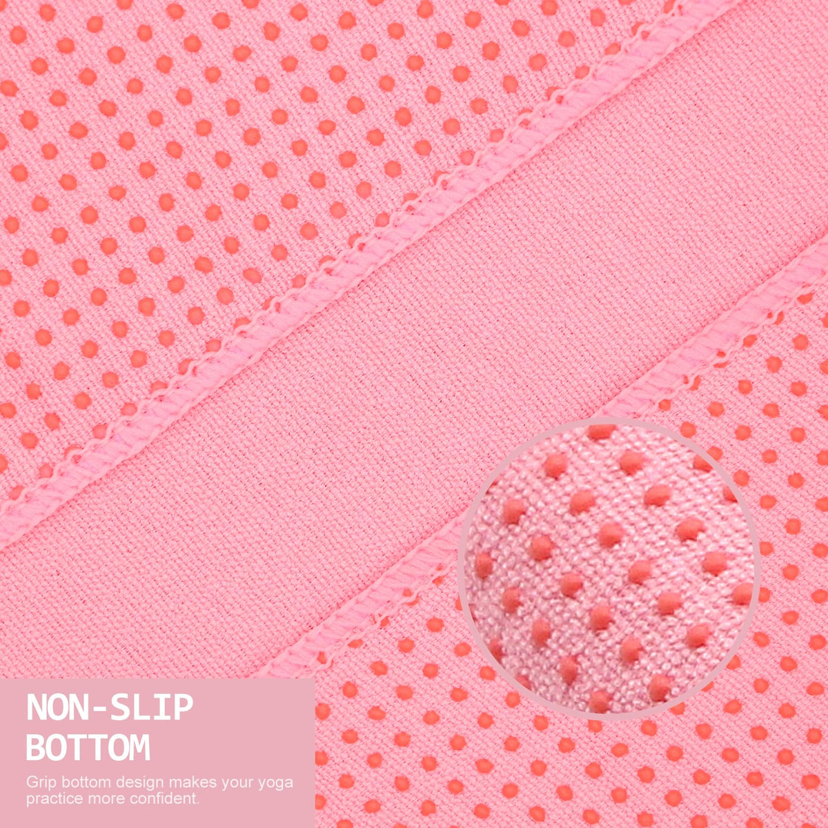 2 Pack Hot Yoga Towel with Grip Dot (Taro Purple/ Pink)