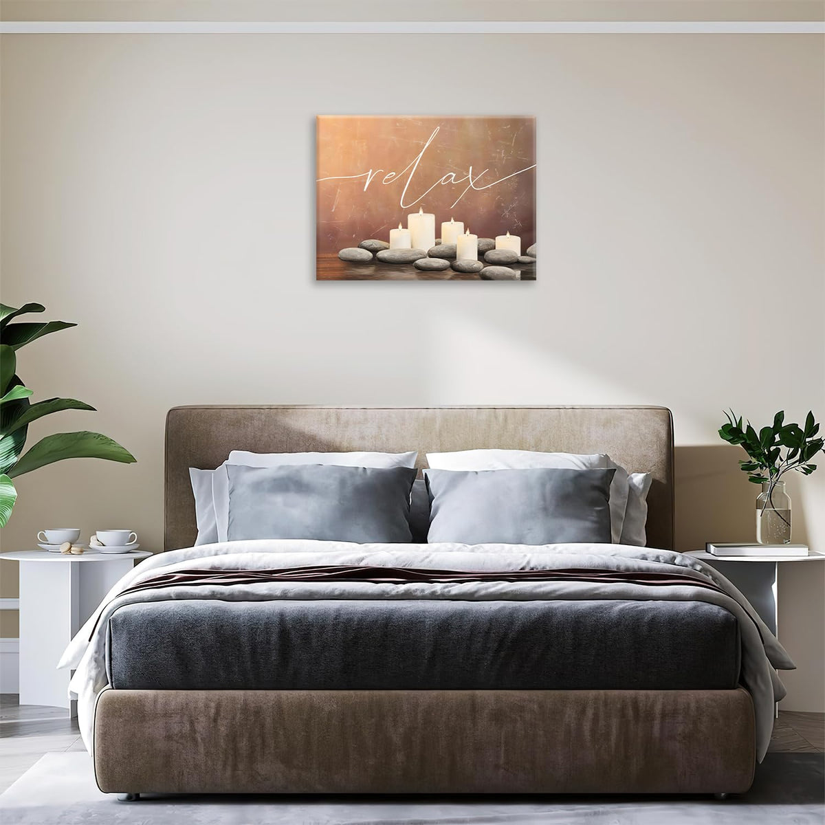 Zen Canvas Wall Art Relax Meditation Modern ArtWork 20" x 24" (Zen / 24"L x 20"W)