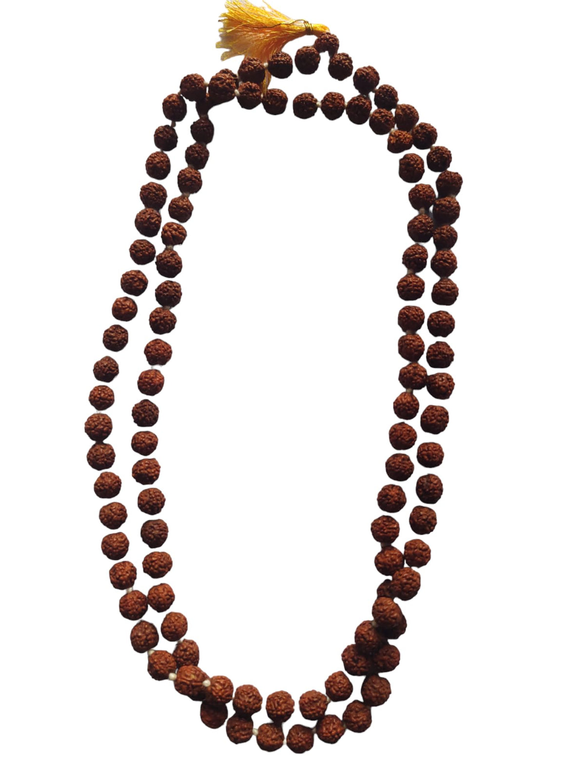 Rudraksha Mala with Gomukhi japa Bag 108 Beads Hare Krishna Mala Puja samagri (Rudraksha Mala 9 MM)