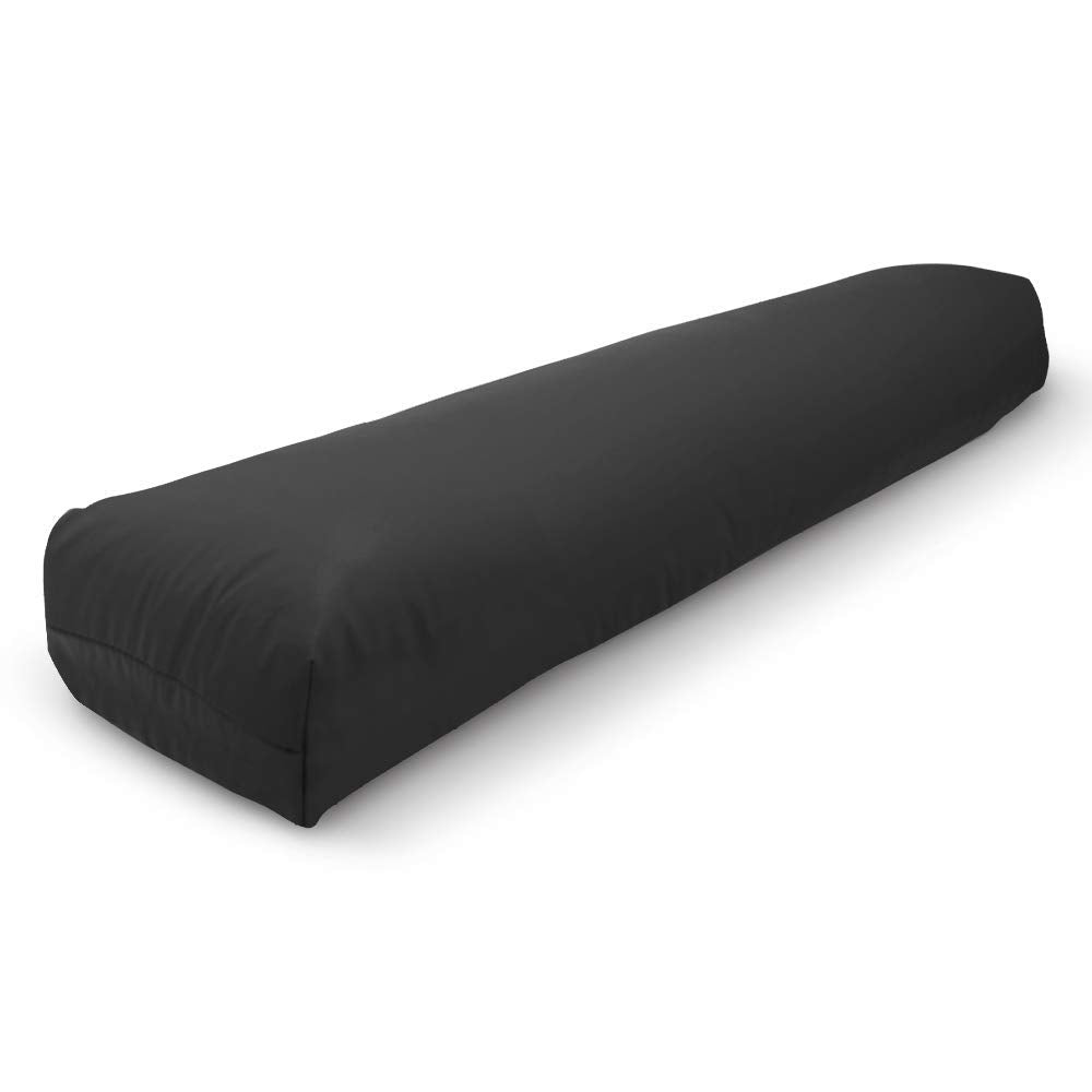 Pranayama Yoga Bolster (Cotton Cover / Black)