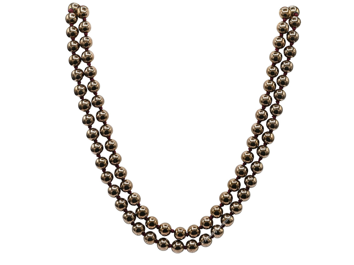Copper Hematite Mala (Copper Hematite / Knotted)