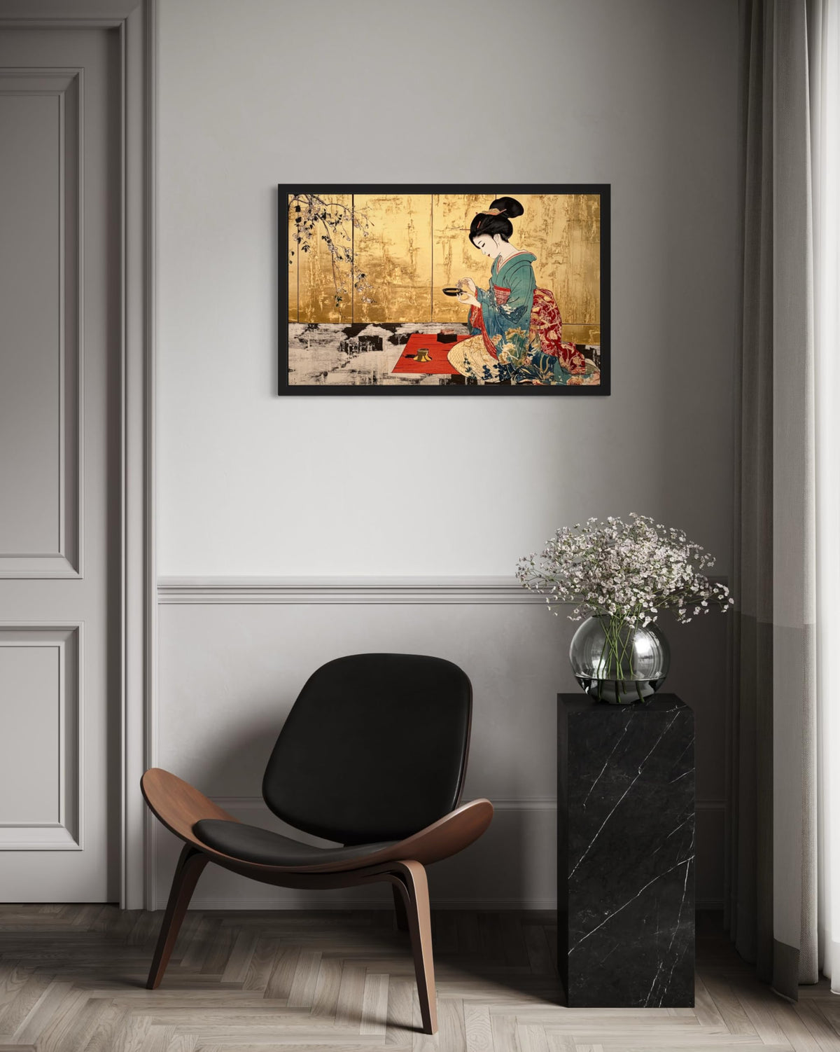 Shrine Maiden UnFramed Wall Art Print Poster (Shrine Maiden / 20"L x 16"W)