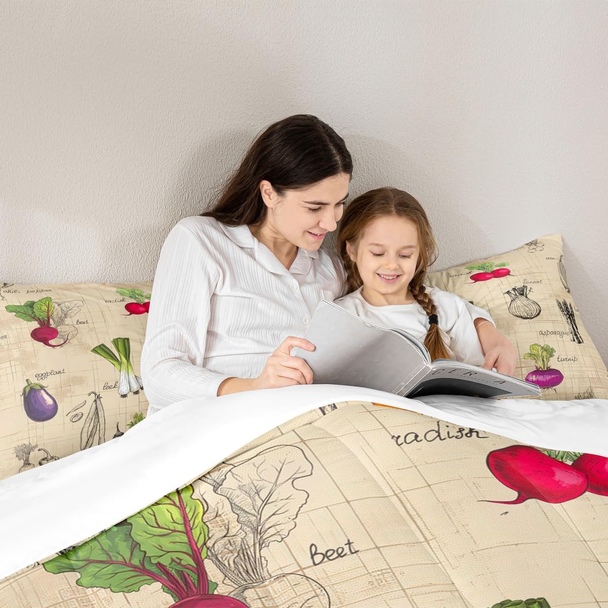 Vegetable Pillowcase Full Size 3 Pieces for Boys Girls Kids Teens (Multi 06 / Full)