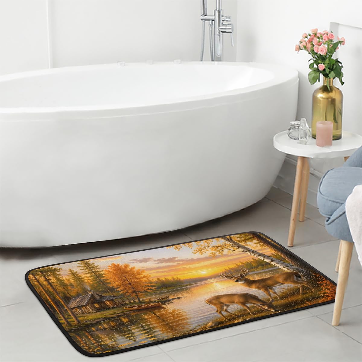 Fall Kitchen Rugs Kitchen Mats Non Slip Floor Mat (Z:e-color 6)