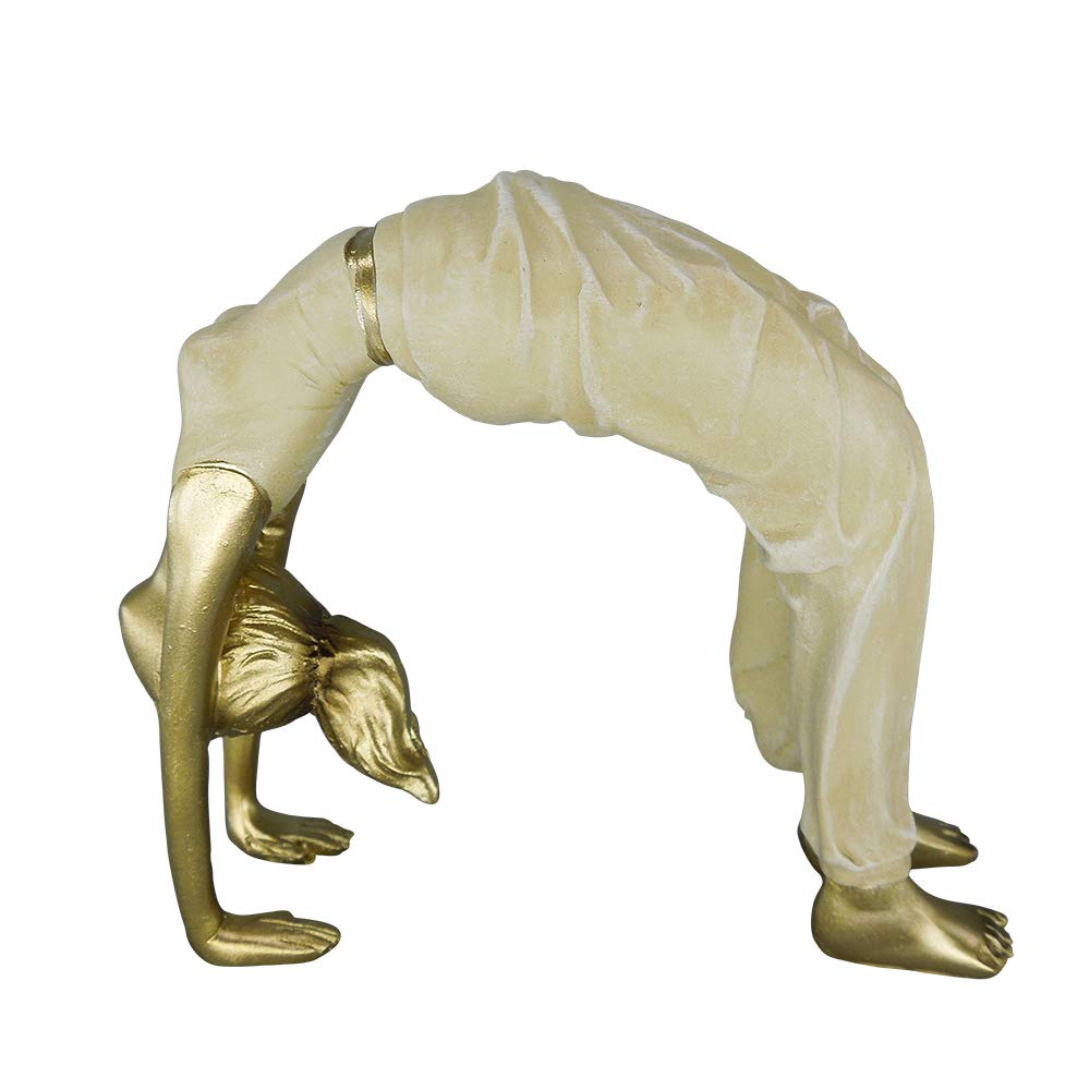 Meditation Statue Yoga Girl Aesthetic Arch Bridge Pose Statues Figurines (Style1)