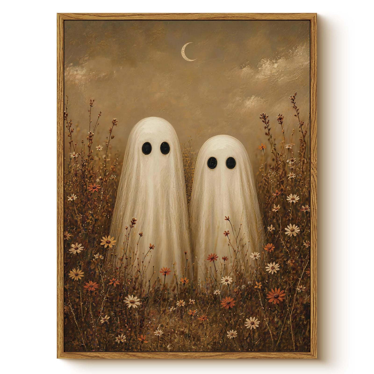 HARVEY Halloween Ghost Wall Art 12x16 (Ghost Pair / 16"L x 12"W)