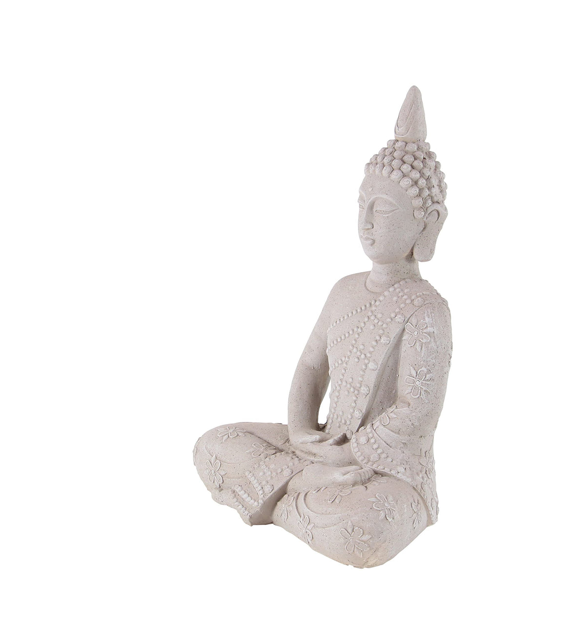 Magnesium Oxide Buddha Decorative Garden Sculpture Indoor Outdoor Garden Statue (13" x 13" x 20")