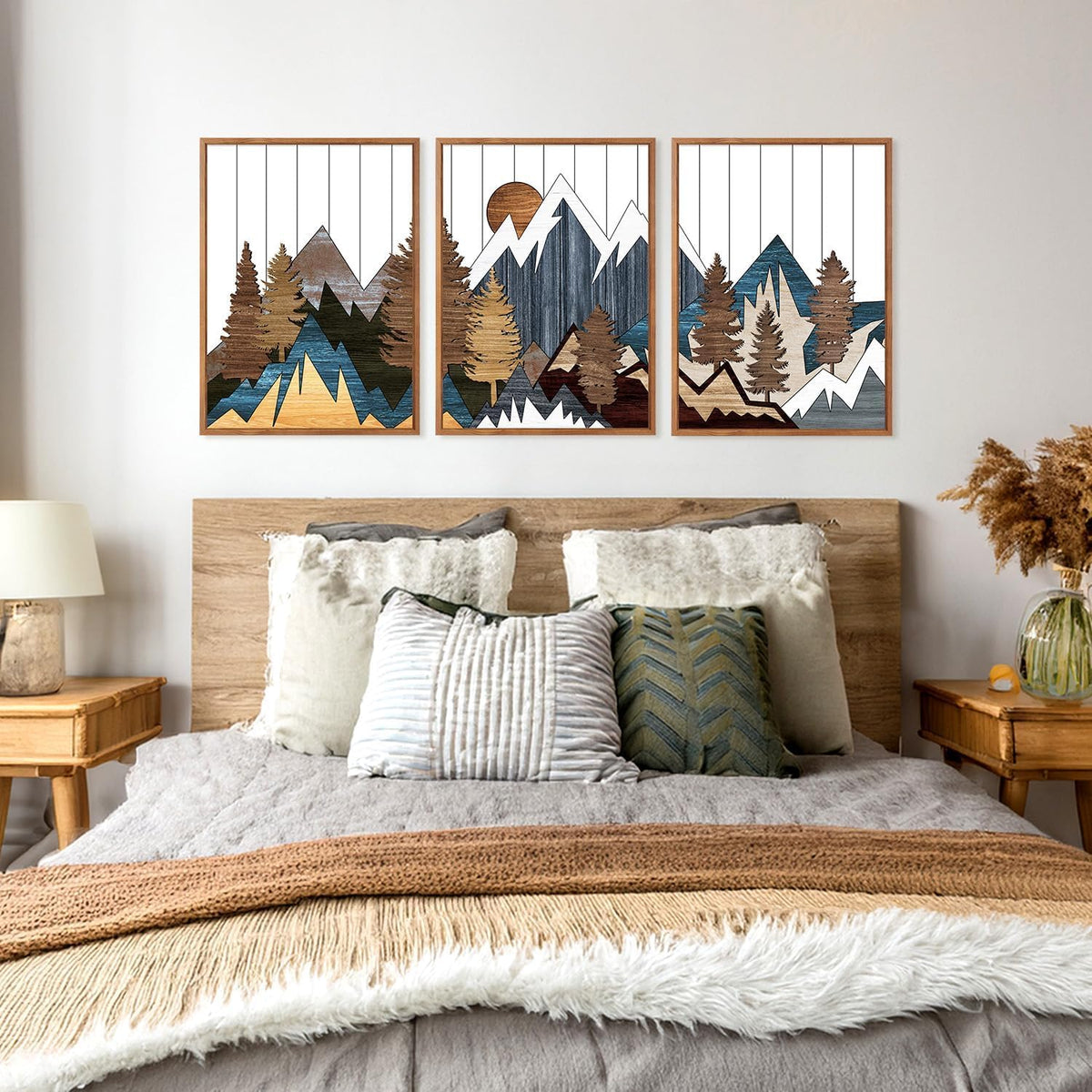 Mountain Wall Art Prints Set (Mountain / 16"L x 24"W)