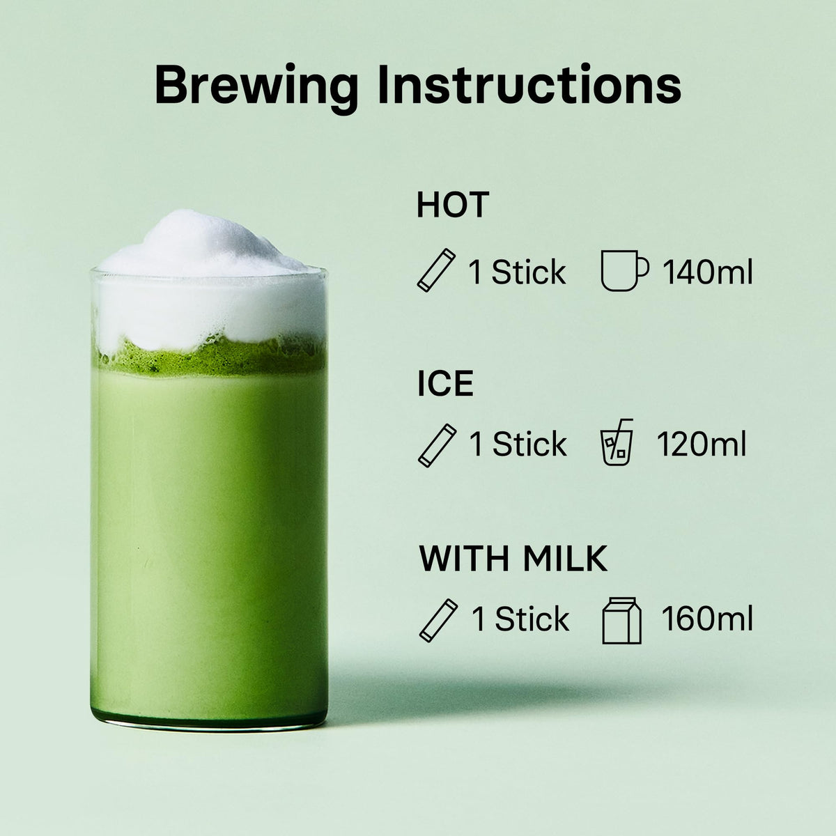 Jeju Matcha Milk Tea Powder Stick Packets (Jeju Matcha Milk tea)