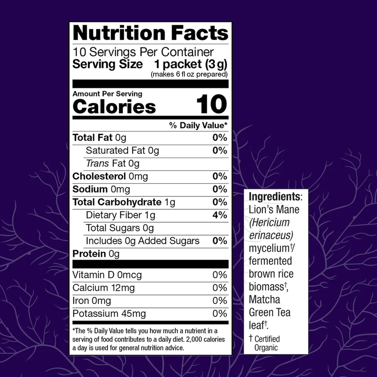 MycoBrew Matcha (0.1 Ounce (Pack of 10))