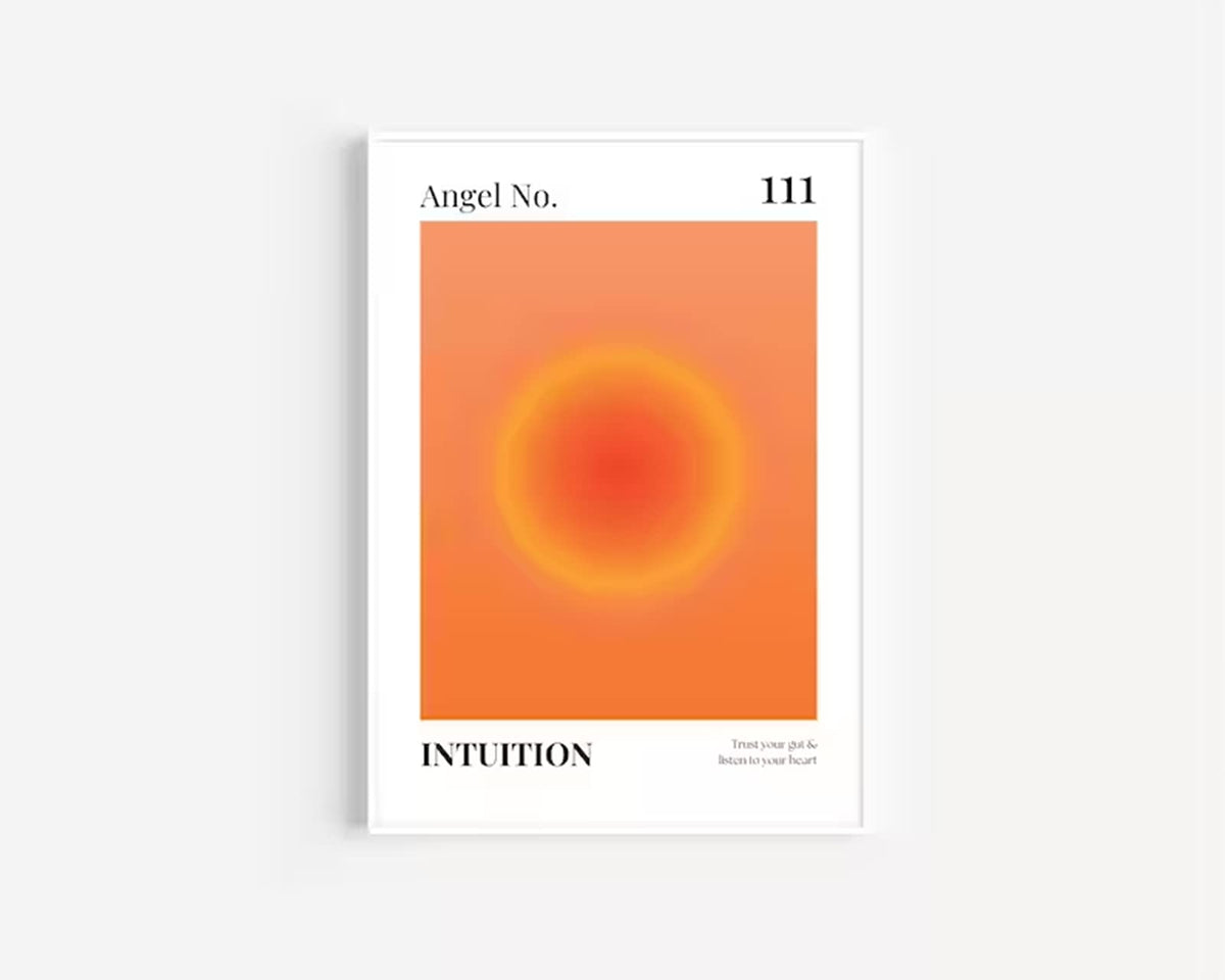 Colorful Angel Number Aura Poster Set of 3 Spiritual Posters Canvas Grainy Gradient Prints Trendy Preppy Wall Art Aesthetic Room Decor Affirmation Inspirational Quotes Wall Art 12x16 Inch Unframed (Unframed / Colorful 123 Art - A / 16"L x 12"W)