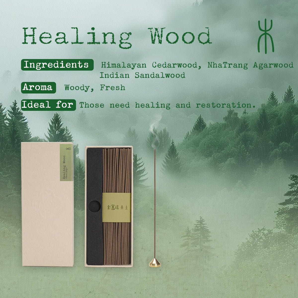 Incense Gift Natural Aromatherapy (Green)