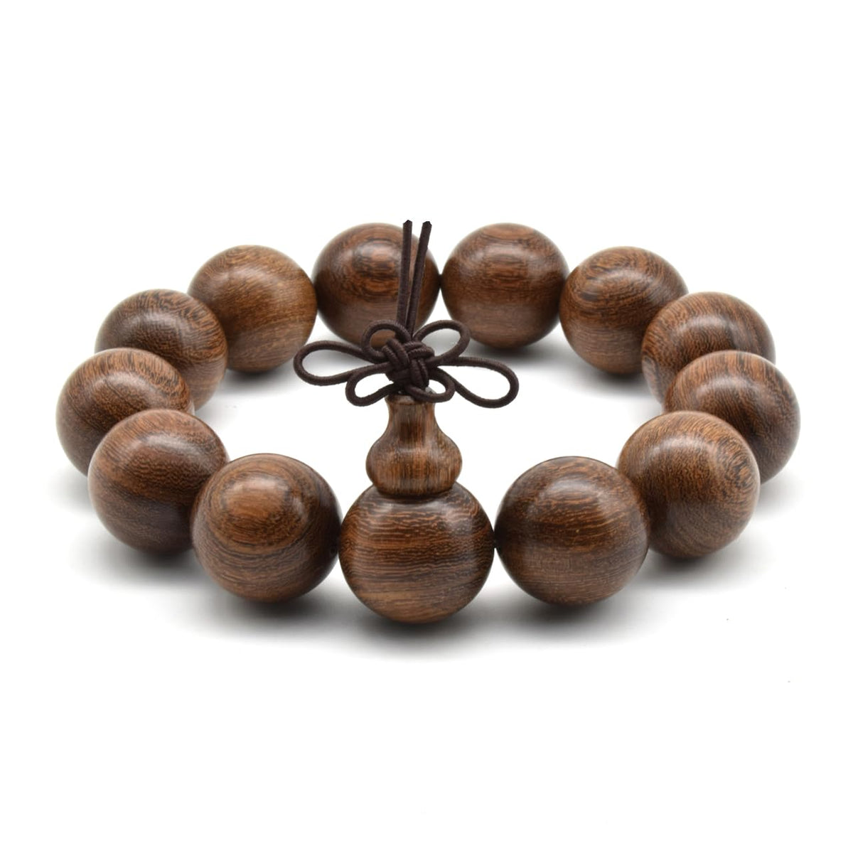 Unisex Natural Silkwood Tibetan Buddhism Meditation Prayer Bead Necklace Japa Mala Beads Bracelets (18mm 13 Beads)