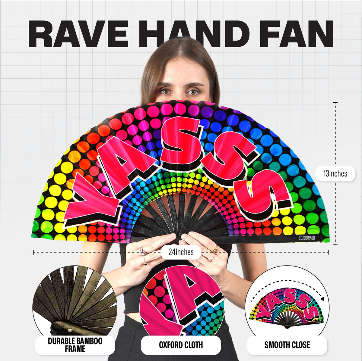 SoJourner Folding Rave Fan (Yass)
