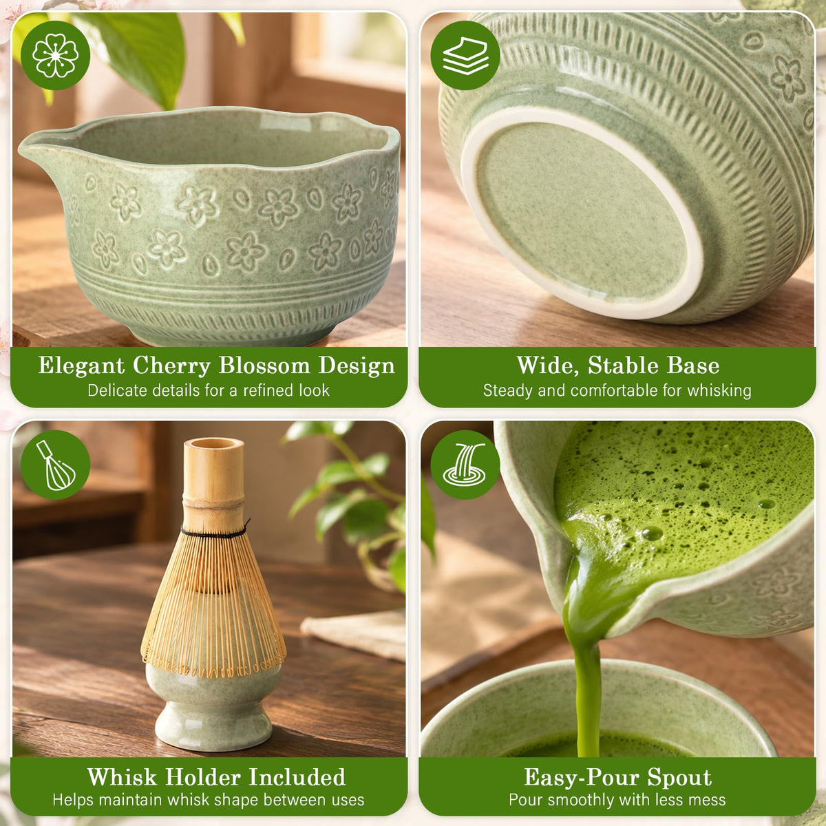 Matcha Whisk Set (Green)