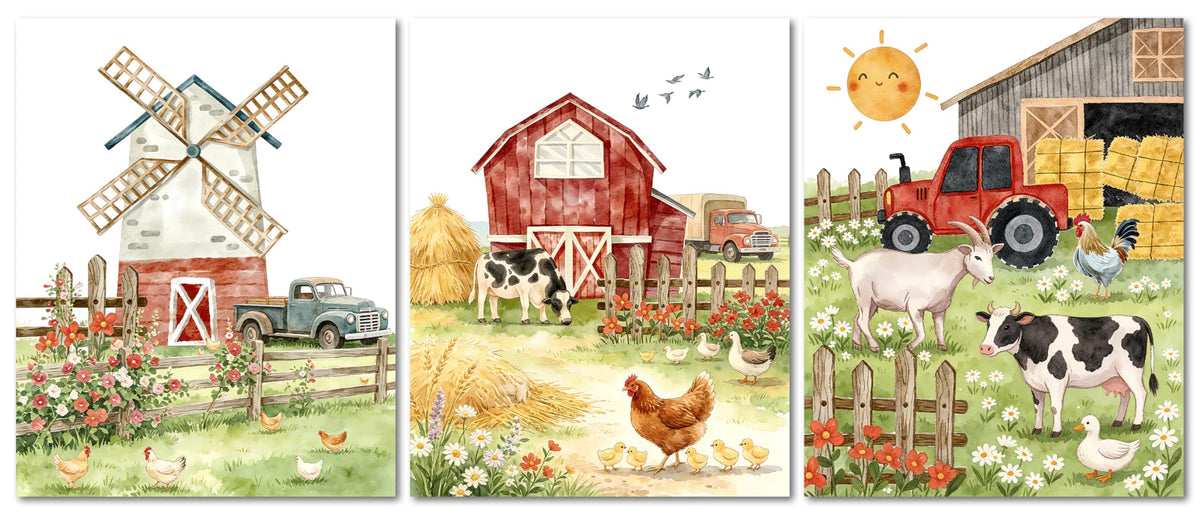 Farm Animal Nursery Prints Decor (Farm Animal Nursery Prints)
