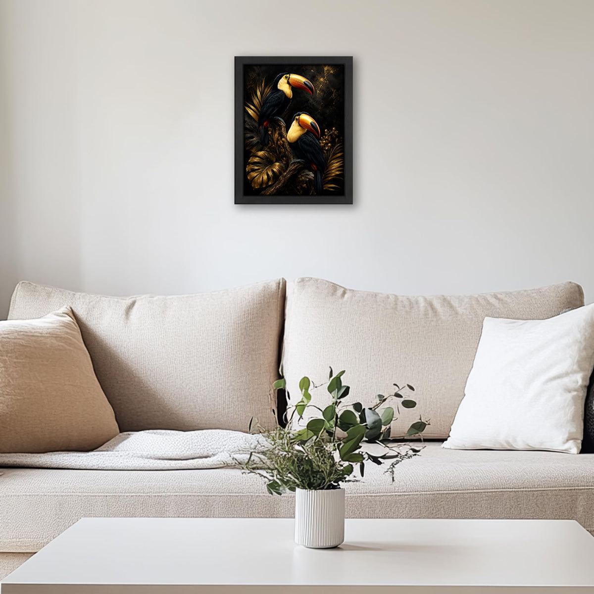 Toucan Decor Wall Art (Wall Art Framed 15 / 24"L x 16"W)
