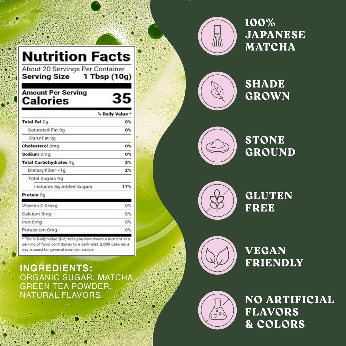 Harmony Premium Japanese Lavender Matcha Tea (10 Servings)