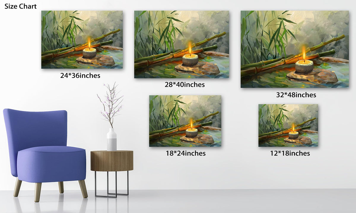 Zen Wall Art Zen Stone Canvas Art Prints for Meditation Office Decor (Zen Stones Canvas Frame-17 / 24"L x 18"W)