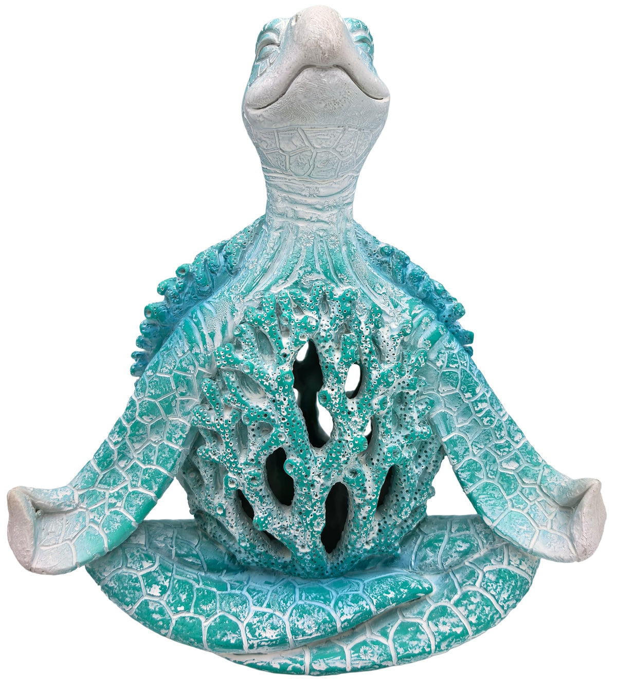 Sea Turtle Meditation Yoga Decor (Aqua Blue Fs)