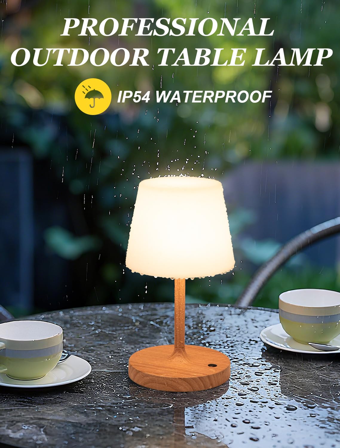 Shower Lamp IP54 Waterproof (Wood Grain / 1 Pack)