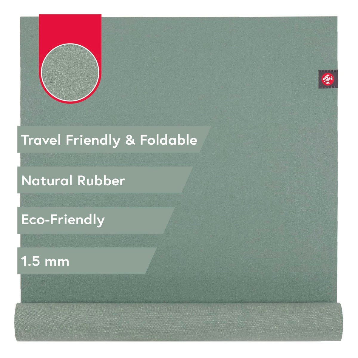 eKO Superlite Travel Yoga Mat (Leaf Green / 79" x 24")